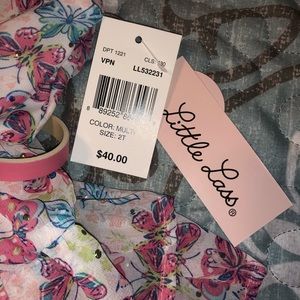 Little Lass Matching Sets - Butterfly 2-piece outfit size 2T NWT Little Lass Matching Sets - Butterfly 2-piece outfit size 2T NWT
